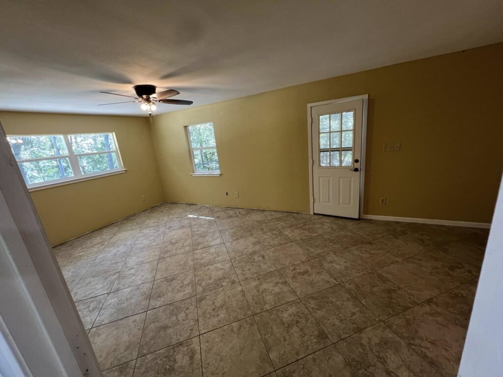 Modern gray laminate flooring